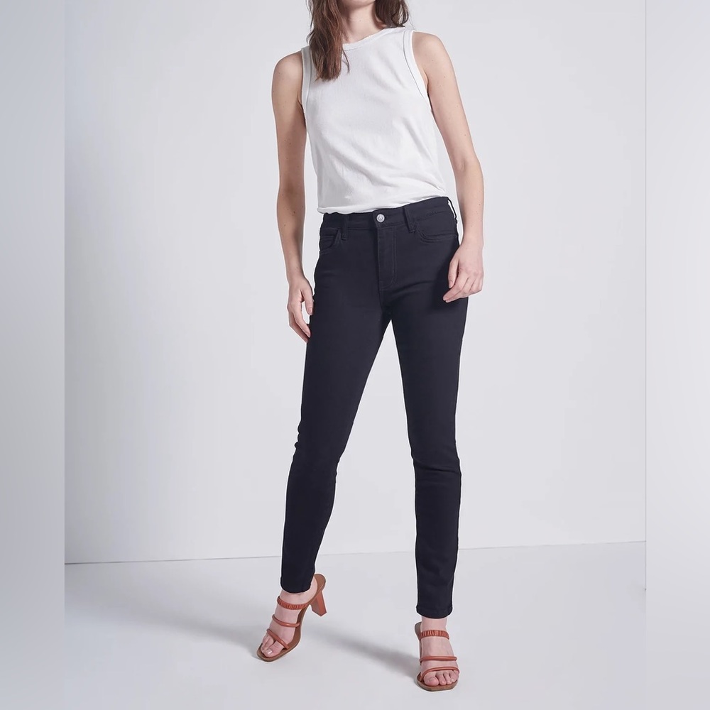 Current/Elliot original stiletto Jean in clean black NBW